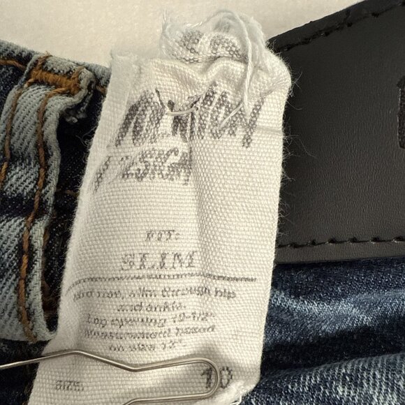 Evolution In Design Jeans Pants Boys Size 10 Dark Blue Denim Acid Wash - Picture 8 of 11